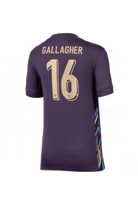 England Conor Gallagher #16 Fotballdrakt Borte Klær Dame EM 2024 Korte ermer